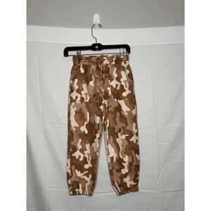 Lands end camo jogger sweat pants size 8 C34-25